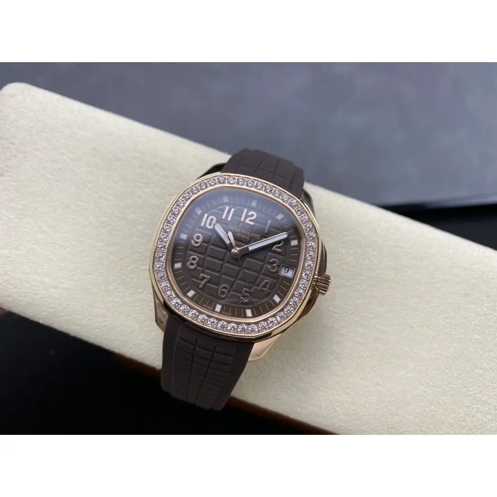 Replica Aquanaut 5268/200R-010 Patek Philippe Luce 38.8 mm, Rose gold, Brown Dial - Image 6