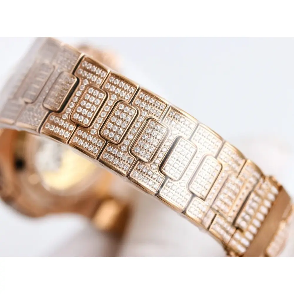 Replica Nautilus 5711-1300A-001 Patek Philippe 40 mm, Rose Gold Diamond Dial - Image 7