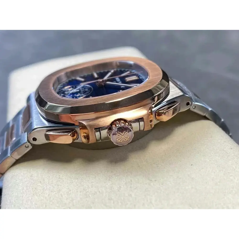 Replica Nautilus 5980/1AR-001 Patek Philippe Flyback chronograph, Date. 40.5 mm, Steel/rose gold - Image 4