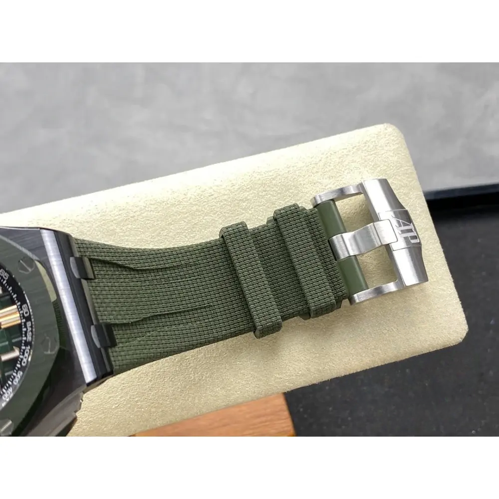 Replica Audemars Piguet Royal Oak Offshore Forest Green Dial 44mm 6405CE.OO.A056CA.01 - Image 8
