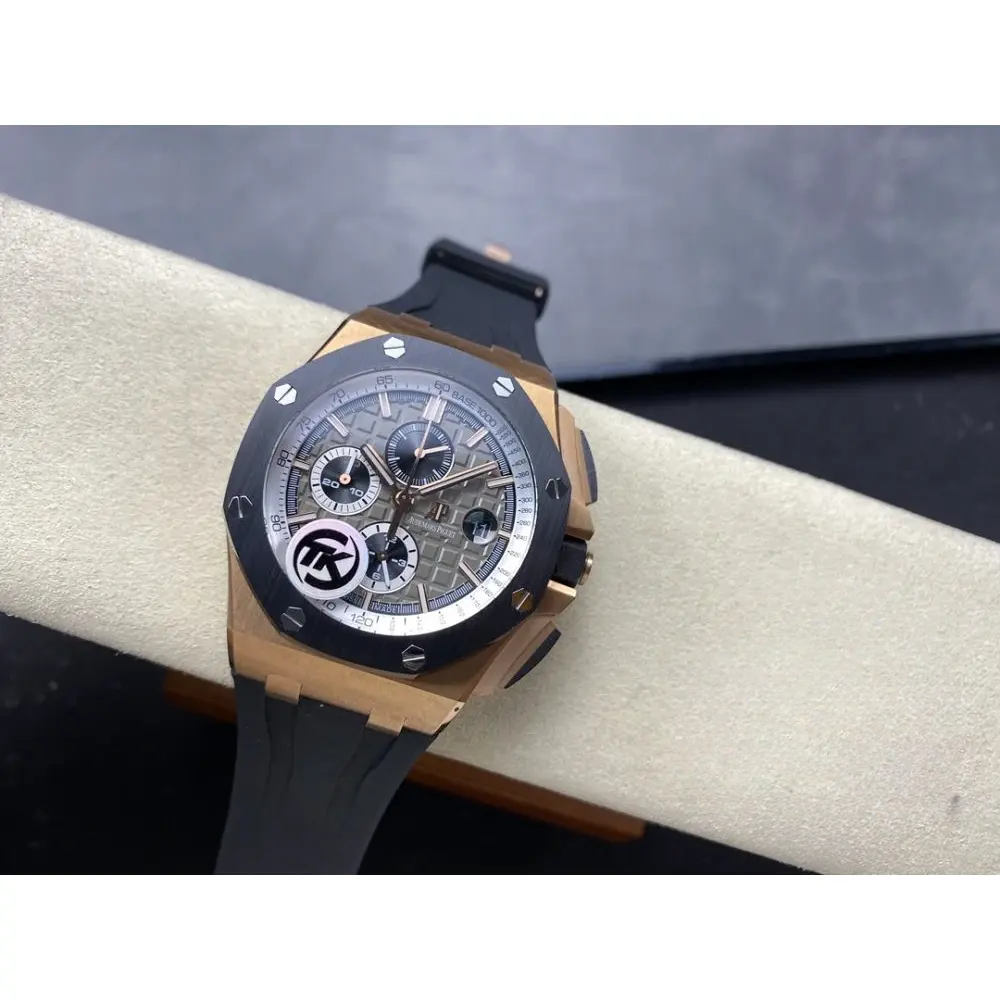 Replica Audemars Piguet Royal Oak Offshore Grey Rose Gold Dial 44mm 26568OM.OO.A004CA.01 - Image 3