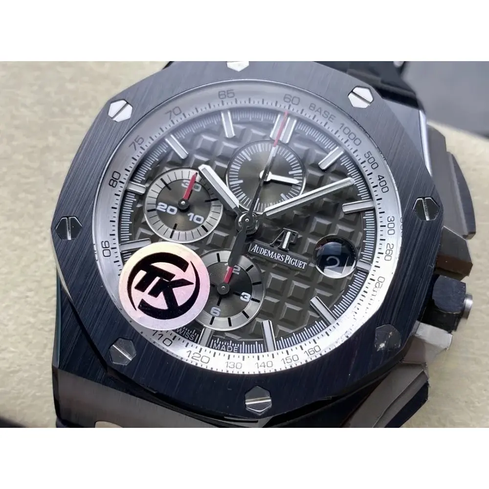 Replica Audemars Piguet Royal Oak Offshore Dark Grey Silver Dial 44mm 26405CE.OO.A002CA.01 - Image 3