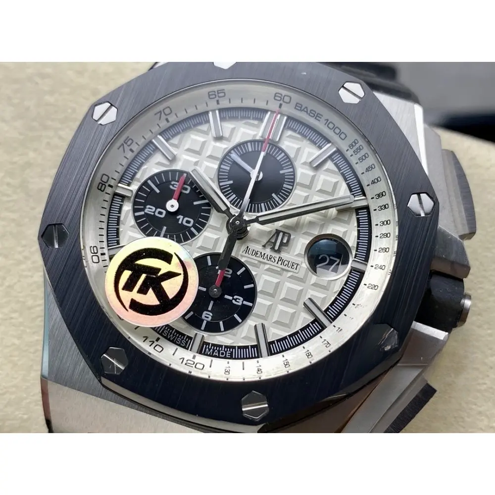 Replica Audemars Piguet Royal Oak Offshore White Black Dial 44mm 26400SO.OO.A002CA.01 - Image 3