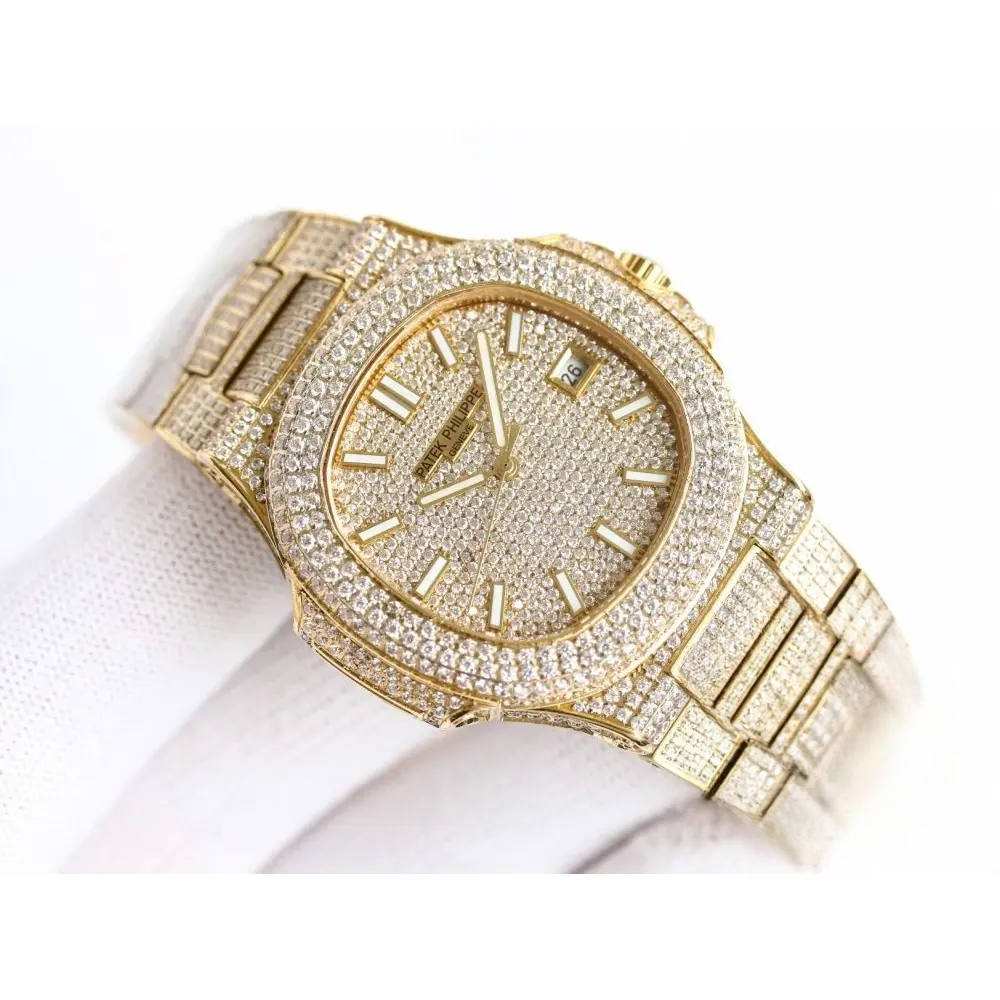 Super Clone Nautilus 5711-1300A-001 Patek Philippe 40 mm, Yellow Diamond Dial - Image 2