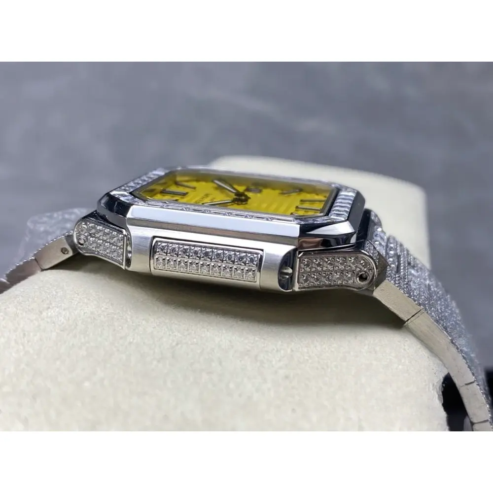 Replica Cubitus 5821/1AR Patek Philippe 45 mm Yellow Dial, Diamond - Image 5