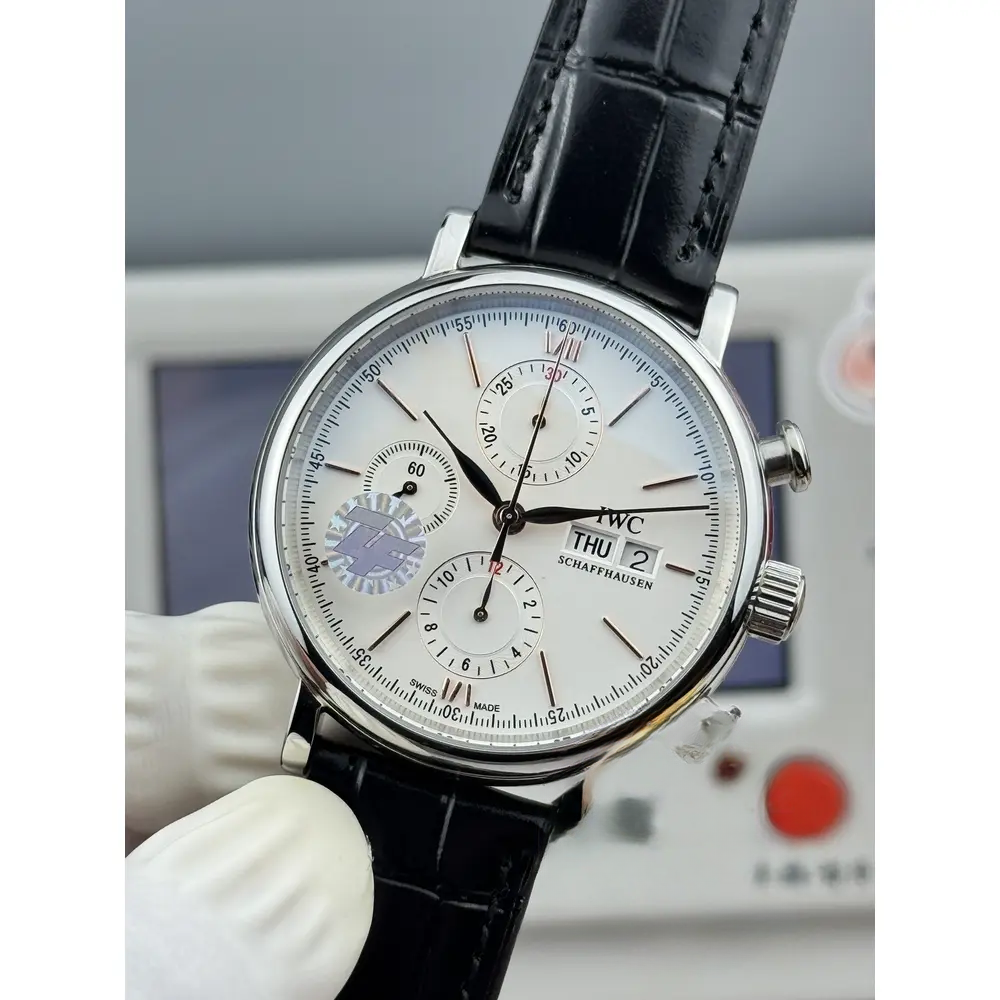 Replica IWC Portofino Chronograph Silver Dial 42 IW391001 - Image 7