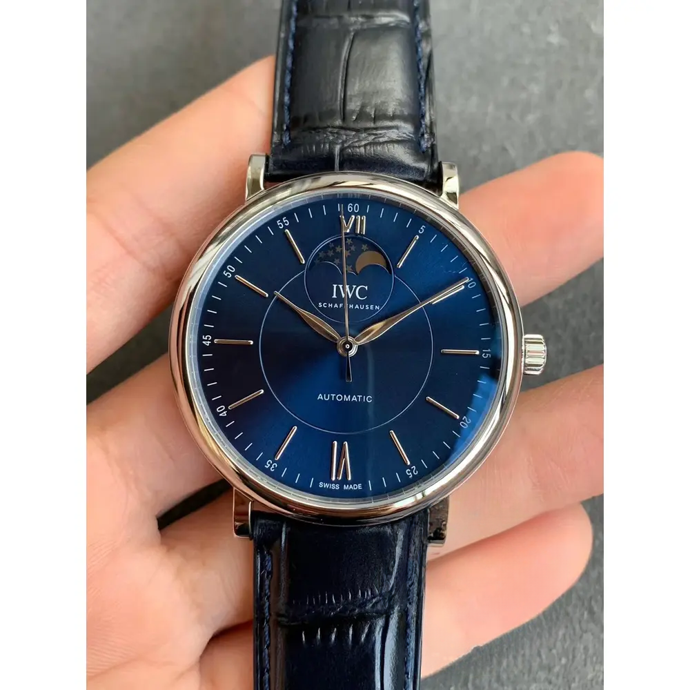 Replica Portofino Automatic Moon Phase 40mm Blue Dial IW459402 - Image 3
