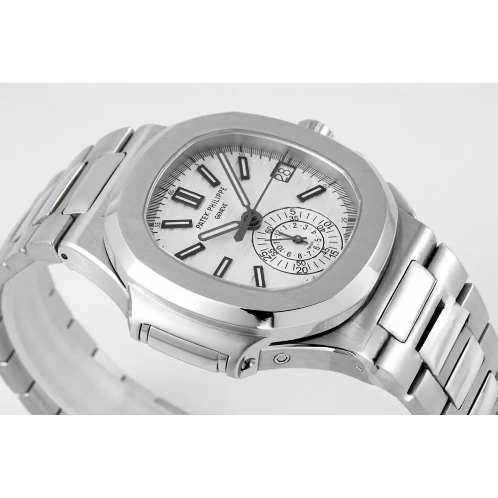 Super Clone Nautilus 5980/1A-001 Patek Philippe Flyback chronograph, Date 40 mm, Stainless Steel - Image 8