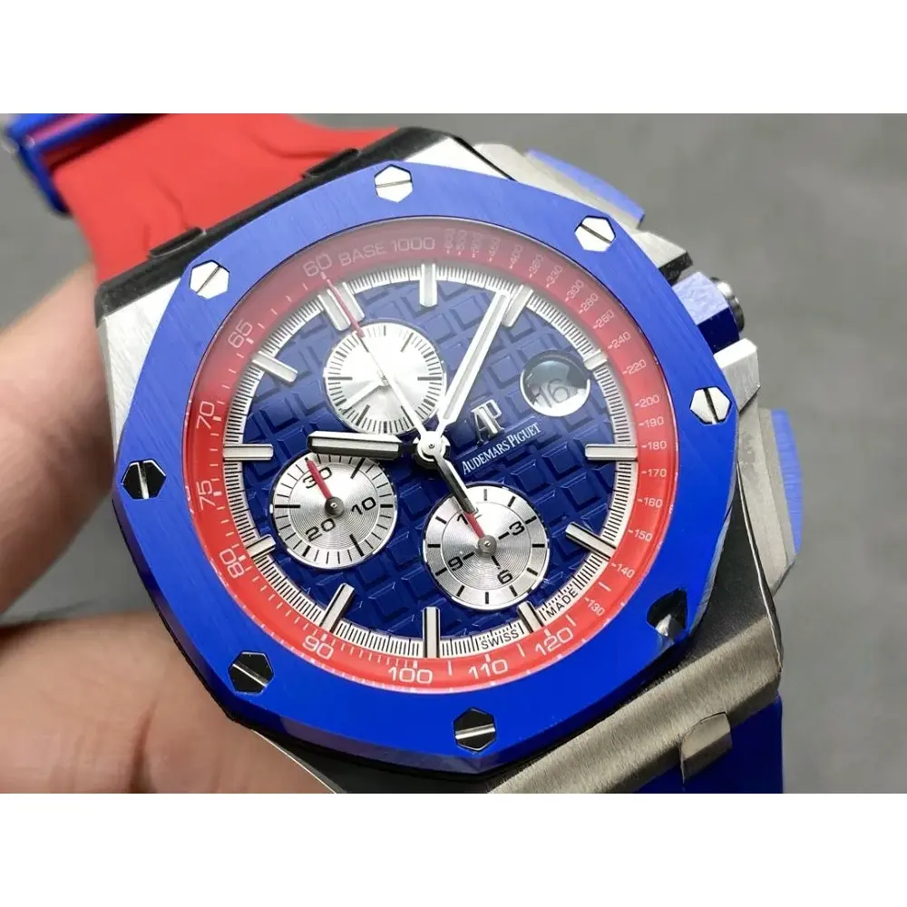 Replica Audemars Piguet Royal Oak Offshore Bright Blue Dial 44mm 26400SO.OO.A502CA.01 - Image 2