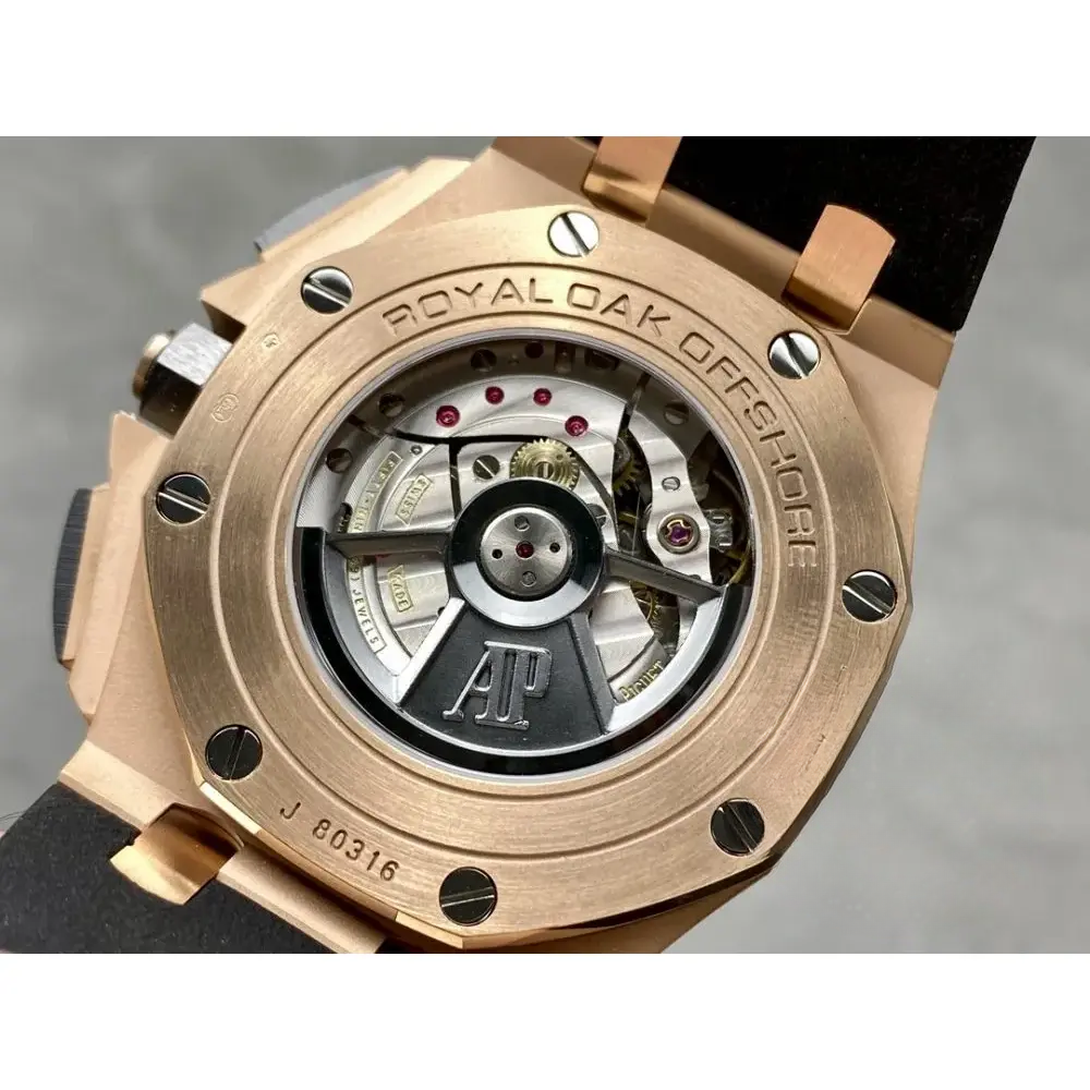 Replica Audemars Piguet Royal Oak Offshore Black Tapisserie Dial 44mm 26401RO.OO.A002CA - Image 7