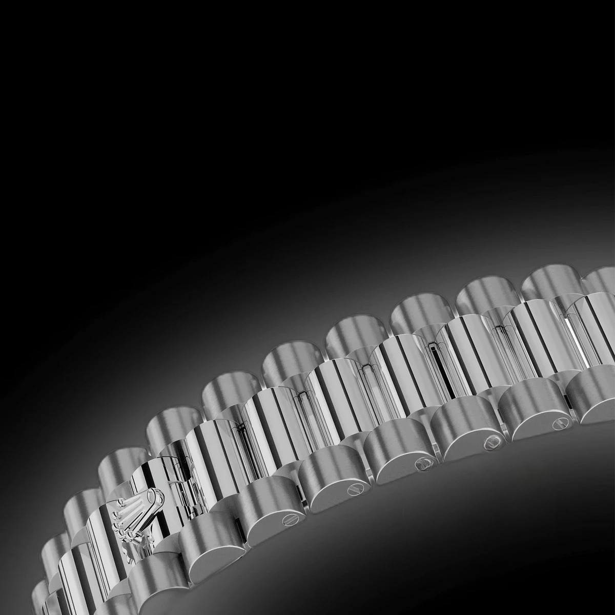 Rolex 228236-0006 Day-Date 40 Platinum Fluted Ice Blue Baguette - Image 4