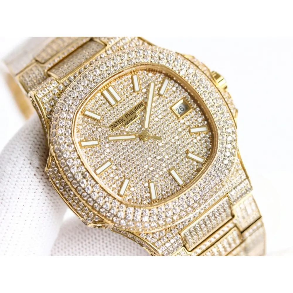Super Clone Nautilus 5711-1300A-001 Patek Philippe 40 mm, Yellow Diamond Dial - Image 3
