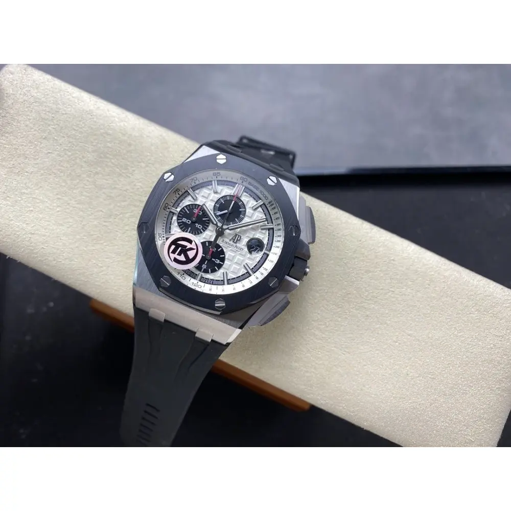 Replica Audemars Piguet Royal Oak Offshore White Black Dial 44mm 26400SO.OO.A002CA.01 - Image 4