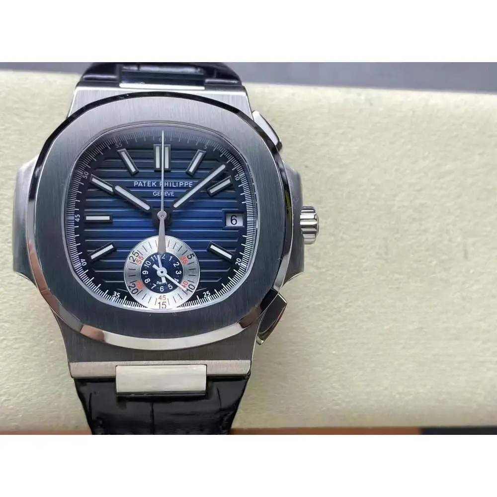 Super Clone Nautilus 5980-5R White 40.5mm Blue Dial - Image 6