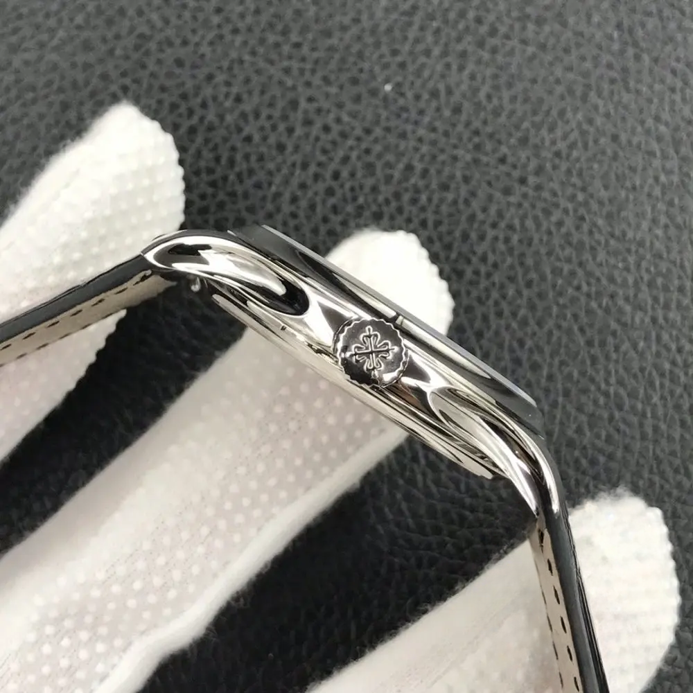 Super Clone Calatrava 5227G-010 Patek Philippe DATE, SWEEP SECONDS. 39 mm, White gold - Image 6