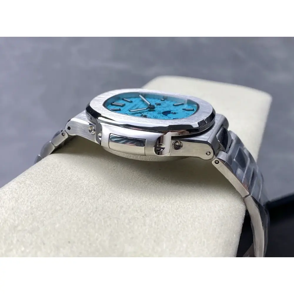 Replica Tiffany Nautilus 5740/1G Patek Philippe Perpetual Calendar 40 mm, White - Image 5