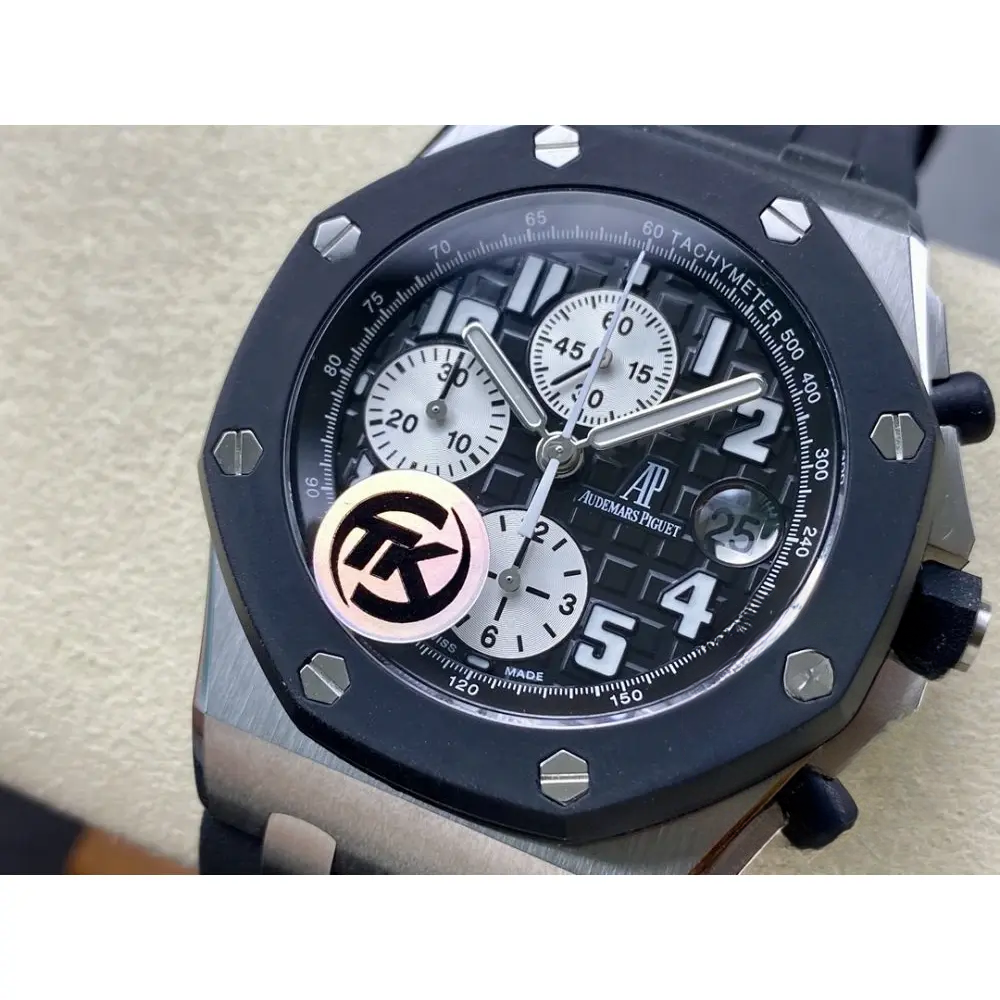 Super Clone Audemars Piguet Royal Oak Offshore Black Ceramic Dial 44mm 26170ST.OO.D101CR.01 - Image 3