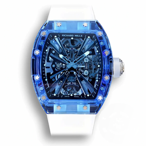 Super Clone Richard Mille12-01 Tourbillon Sapphire Clear Version