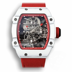 Super Clone Richard Mille 27-02 Rafael Nadal Tourbillon Red Strap