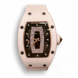 Replica Richard Mille 07-01 White Ceramic Black Lips
