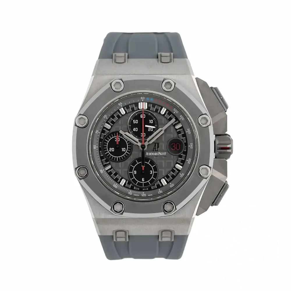 Replica Audemars Piguet Royal Oak Offshore Grey Black Dial 44mm 26568IM.OO.A004CA