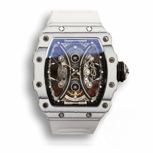 Replica Richard Mille 53-01 White Tpt Carbon Fiber