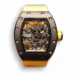 Replica Richard Mille035 Bb Factory Yellow Rubber Strap
