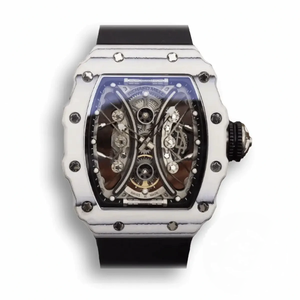 Super Clone Richard Mille 53-01 Eta Imported Mechanical Movement Skeleton Dial Black Rubber Strap