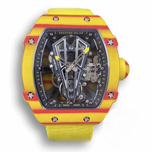 Replica Richard Mille 27-03 Rafael Nadal Tourbillon Yellow Strap