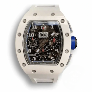 Replica Richard Mille 011 Ceramic White Strap