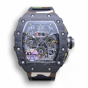 Super Clone Richard Mille 011 Carbon Fiber Camo Strap