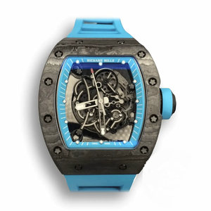 Replica Richard Mille 055 Blue Rubber Strap