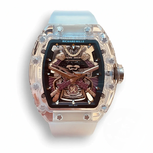 Replica Richard Mille 047 New Samurai Armor Transparent Strap
