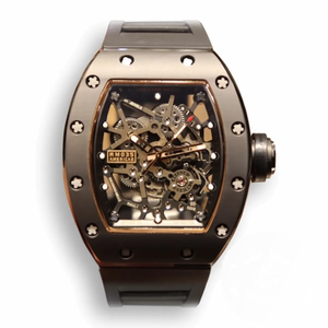 Super Clone Richard Mille035 Bb Factory Black Rubber Strap