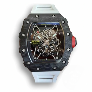Replica Richard Mille35-02 Kv Factory V3 Carbon Fiber White Strap