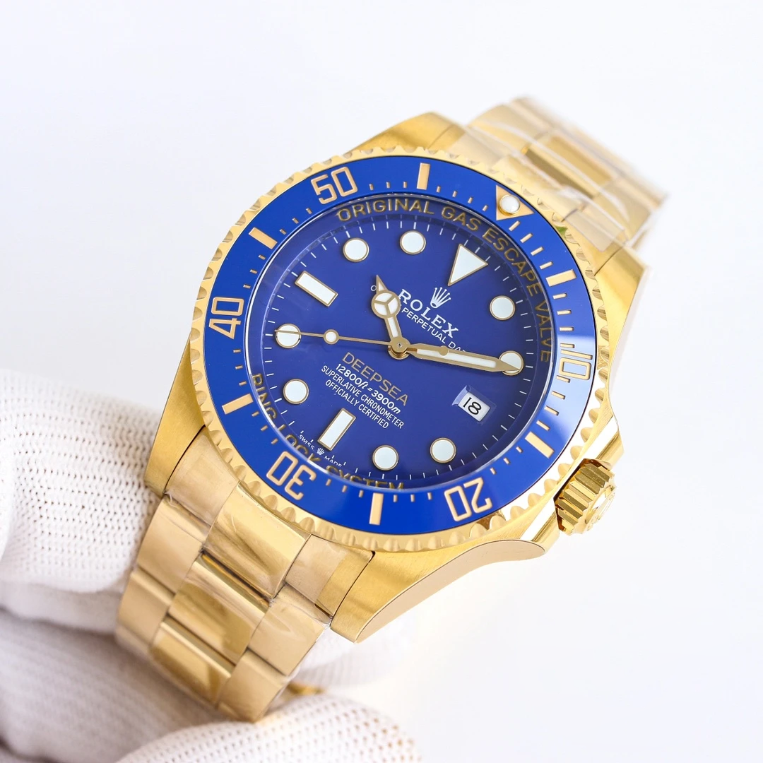Replica Rolex Deepsea Oyster 44 mm yellow gold M136668LB - Image 4