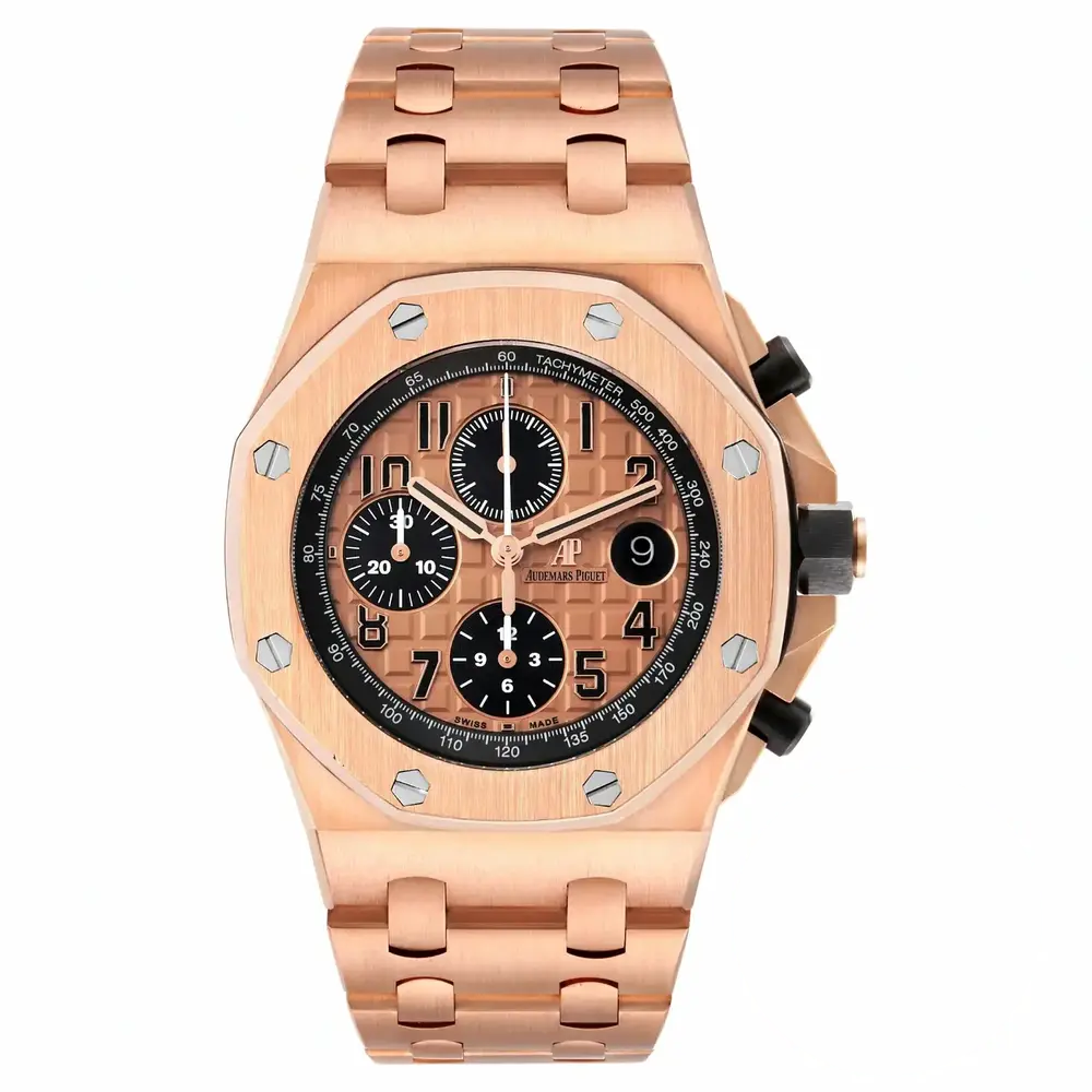 Replica Audemars Piguet Royal Oak Offshore Brown Golden Dial 44mm 26401RO.OO.002CA