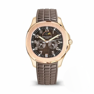 Replica Aquanaut 5261R-001 Patek Philippe Luce Annual Calendar 39.9 mm, Rose gold, Brown Dial