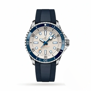 Replica Breitling Superocean Silver Rubber 42 mm A17375E71G1S1