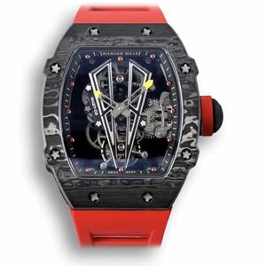 Super Clone Richard Mille 27-03 Rafael Nadal Tourbillon Red Rubber Strap