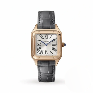 Replica Cartier Santos-Dumont Men Women Silver Alligator WGSA0022