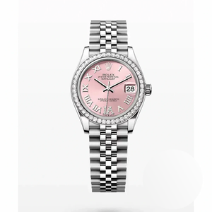 Super Clone Rolex Datejust 278384RBR 31mm Pink Dial set with diamonds