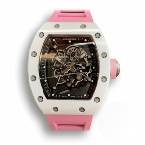 Replica Richard Mille 055 V2 Ceramic Pink Strap