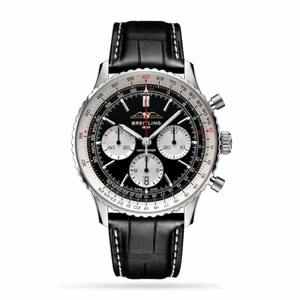 Replica Breitling Navitimer Men Alligator Black 43 mm AB0138211B1P1