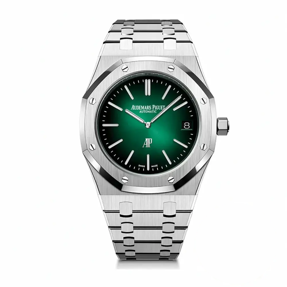 Super Clone Audemars Piguet Royal Oak Smoked green, 39 mm Ref. 15202PT.OO.1240PT.01