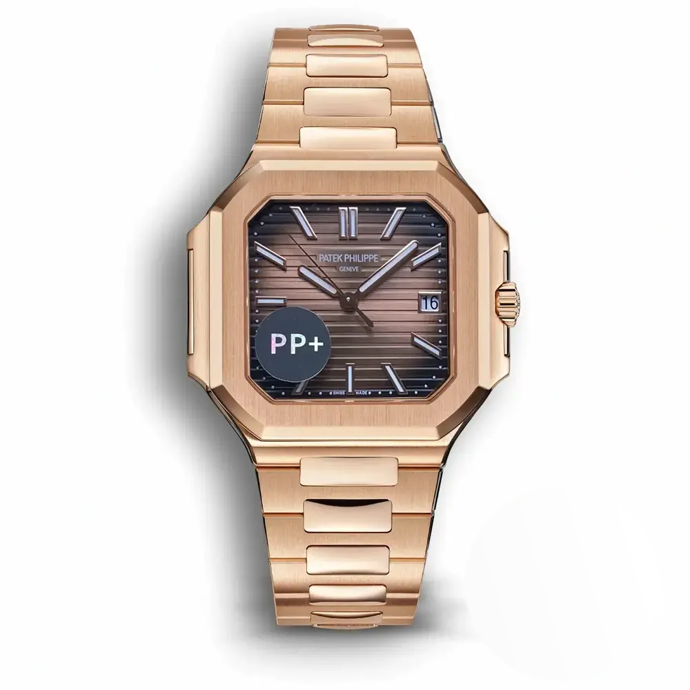 Replica Cubitus 5821 Patek Philippe 45 mm Rose Gold Brown Ombre Dial