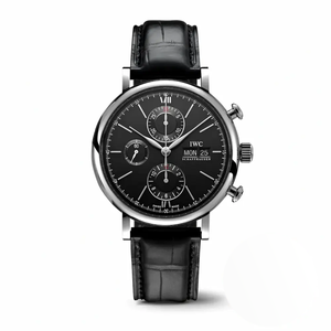 Replica IWC Portofino Chronograph Black Dial IW391008