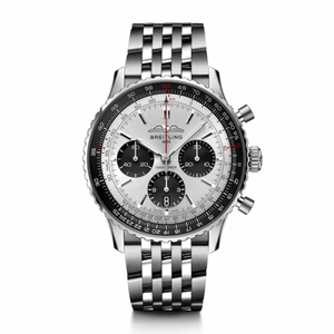 Replica Breitling Navitimer Silver Dial Stainless Steel 43 mm AB0138241G1A1