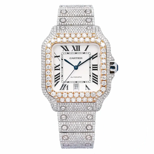 Replica Cartier Santos de Cartier Steel Gold 40 mm W3SA0007