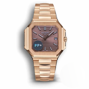 Replica Cubitus 5821 Patek Philippe 45 mm Rose Gold Brown Dial